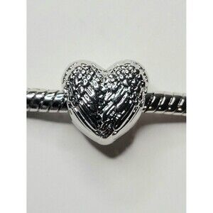 NWT! For Pandora And Troll Charm Bracelets Angel Wings Heart Shaped Single Charm